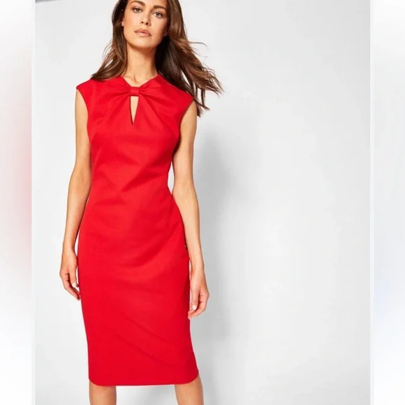 TED BAKER ‘Kezzia’ Bow Neck Bodycon Dress